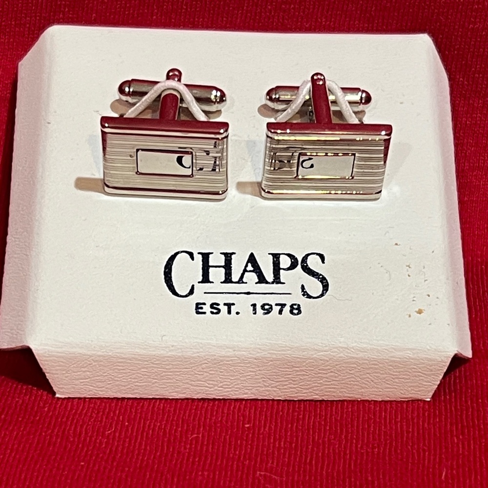 Chaps Silver and Black Cuff Links
6B